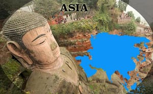 mapa turístico Asia