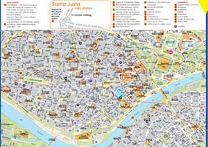 mapa turistico sevilla